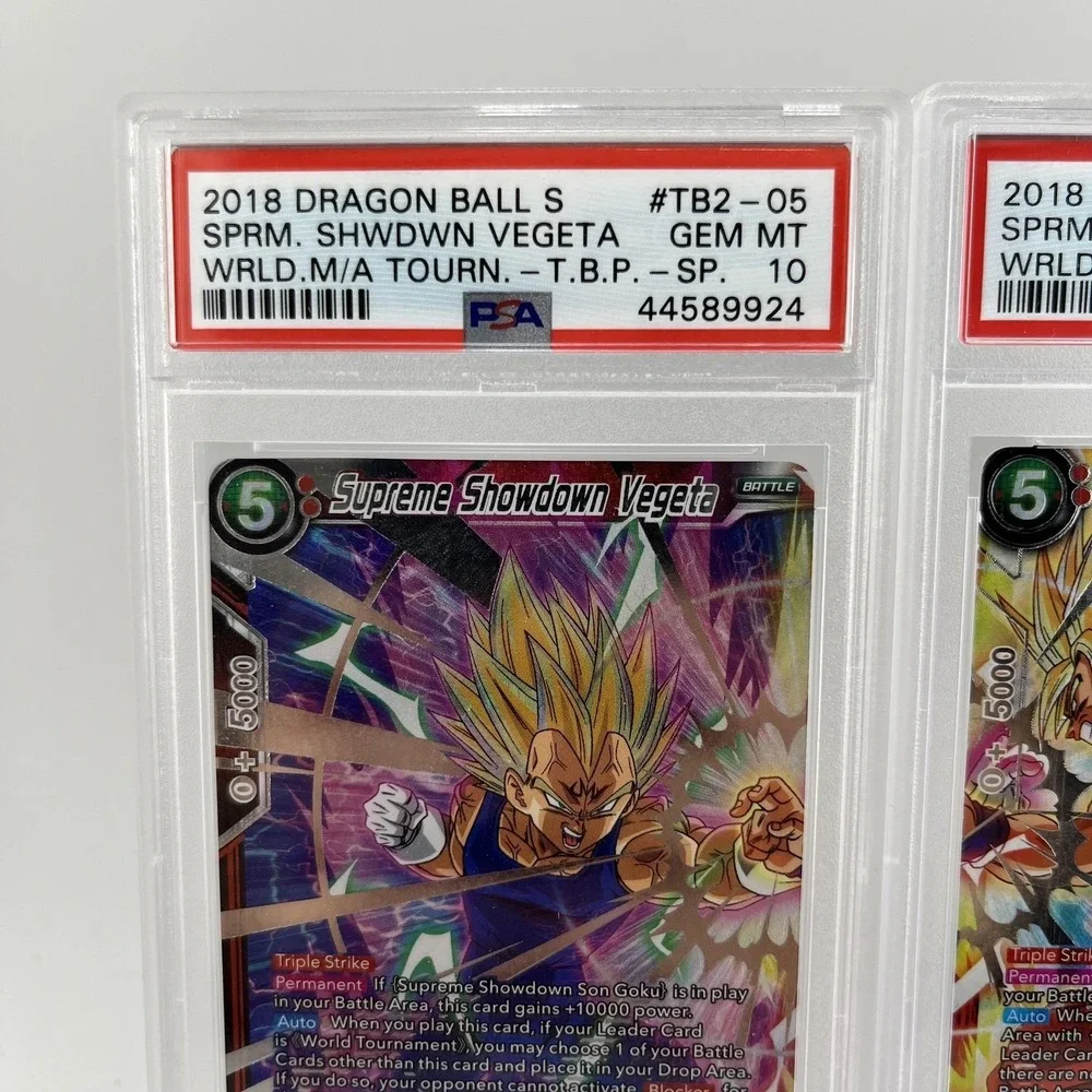 2018 Dragon Ball Super Supreme Showdown Goku Vegeta PSA 10 Gem Mint TB2 SPR Lot